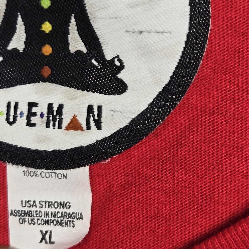 Supreme Shirt Mens XL Red Long Sleeve Social‎ Anxiety Embroidered Logo Tee - Picture 11 of 16